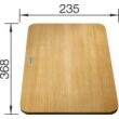 Fa vágódeszka ZENAR XL 6s compact mosogatóhoz  BLANCO