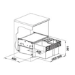 SELECT II XL 60/3 hulladéktároló rendszer BLANCO