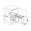 BOTTON II 30/2 manual szemetes BLANCO