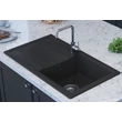 GRACIA 1B 1D 760x440 gránit mosogató Metál fekete GK SINK