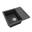 HORIZON 1B 0,5D 590x500 gránit mosogató Metál fekete GK SINK