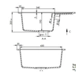 HORIZON 1B 0,5D 590x500 gránit mosogató Metál fekete GK SINK