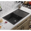 HORIZON 1B 1D 780x500 gránit mosogató Antracit fekete GK SINK