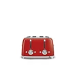 SMEG KENYÉRPIRÍTÓ, retro, 2x2 szeletes, piros