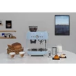 SMEG ŐRLŐVEL KOMBINÁLT ESPRESSO KÁVÉFŐZŐ, retro, világoskék