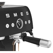 SMEG ŐRLŐVEL KOMBINÁLT ESPRESSO KÁVÉFŐZŐ, retro, matt fekete