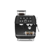 SMEG ŐRLŐVEL KOMBINÁLT ESPRESSO KÁVÉFŐZŐ, retro, matt fekete