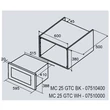 CATA - Beépíthető mikrohullámú sütő MC-25 GTC BK Can Roca