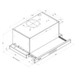 Davoline - Páraelszívó IOS PRO 90 cm - Inox - A készlet erejéig rendelhető!