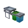EKOTECH - Beépíthető hulladékgyűjtő TANK 40 - 2x16 liter