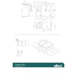 ELLECI - Mosogatótálca Quadra 150 G62 bianco antico