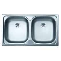 EVIDO FLEX DUO kétmedencés mosogató 78x43,5 1 1/2" natúr