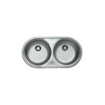 LIVINOX Kétkörtál mosogató 83x43 3 1/2" szövetmintás