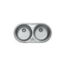 LIVINOX Kétkörtál mosogató 83x43 3 1/2" szövetmintás