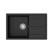 HORIZON 1B 1D 780x500 gránit mosogató Antracit fekete GK SINK