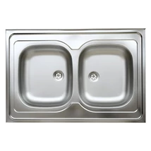 LIVINOX Teletetős kétmedencés mosogató 90x60 1 1/2"