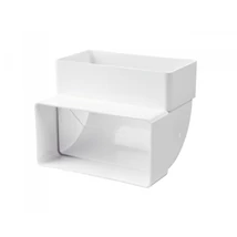 Lapos csatorna függőleges könyök, 60x204 mm