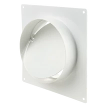 Kör légcsatorna csőkapcsoló beépítőkerettel visszacsapó szeleppel, 150 mm