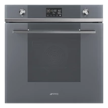 SMEG KOMBINÁLT MIKROHULLÁMÚ SÜTŐ,Linea design, 11+1 funkció, LCD kijelző, ezüstszürke üveg