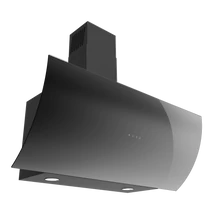 EVIDO CLIFF 90B vertikális fali páraelszívó, 90 cm, fekete üveg