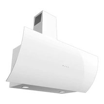 EVIDO CLIFF 90W vertikális fali páraelszívó, 90 cm, fehér üveg