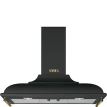 SMEG CORTINA design kürtős fali páraelszívó, 90 cm, antracit