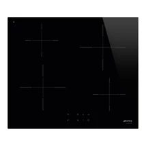 SMEG INDUKCIÓS FŐZŐLAP, Universal design, 60 cm, 4 főzőzóna, fekete üveg 