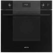 SMEG KOMBINÁLT PIROLITIKUS SÜTŐ, GŐZFUNKCIÓVAL, Linea design, Galileo, 60 cm, CS LCD, mélyfekete üveg