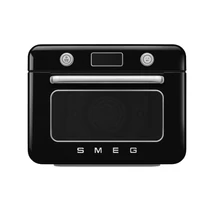 SMEG ASZTALI KOMBINÁLT SÜTŐ, GŐZFUNKCIÓVAL, retro, Galileo, fekete