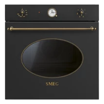 SMEG HŐLÉGKEVERÉSES SÜTŐ, Colonial design, 60 cm, analóg, antracit