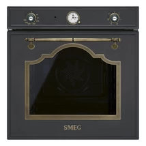 SMEG HŐLÉGKEVERÉSES SÜTŐ, Cortina design, 60 cm, analóg, antracit