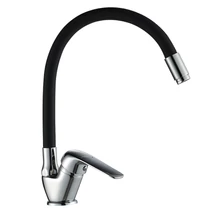 LAVEO ELZA F álló csaptelep rugalmas tömlővel, fekete/króm