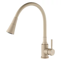 LAVEO SELVA zuhanyváltós rugalmas tömlős bézs csaptelep