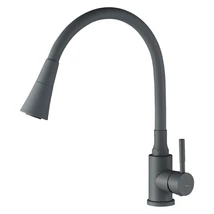 LAVEO SELVA zuhanyváltós rugalmas tömlős szürke csaptelep