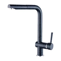 Laveo LUNA Kihúzható csaptelep, szemcsés fekete