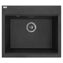 Laveo TAU 6 egymedencés mosogató, szemcsés fekete