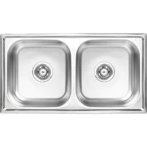 LAVEO STANDARD kétmedencés inox mosogató szifonnal K. LAVEO STANDARD kétmedencés inox mosogató szifonnal K.