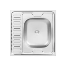 LAVEO LON 60 egymedencés teletetős inox mosogató szifonnal K.