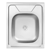 LAVEO LON 50 egymedencés teletetős inox mosogató szifonnal K.