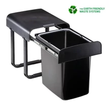 EKOTECH - Beépíthető hulladékgyűjtő ALADIN BLACK BIO - 1 x 16 liter