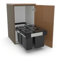 EKOTECH - Beépíthető hulladékgyűjtő FREE JAZZ 45 - 1x20 liter+3x7 liter