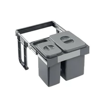 EKOTECH - Beépíthető hulladékgyűjtő FREE JAZZ SHORT 45 - 1x15 liter+1x7 liter
