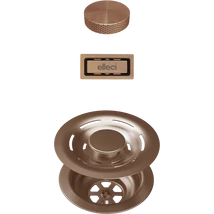 ELLECI - FLOW-PRO OPEN TWIST (tekerős) automata dugókiemelő egymedencés mosogatókhoz - bronz - A készlet erejéig rendelhető!