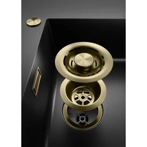 ELLECI - FLOW PRO (PUSH-CONTROL OPEN UP) automata dugókiemelő mosogatókhoz arany - Kifutó termék!