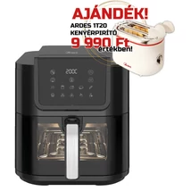 ARDES ARFRYA08LV 8 literes Air Fryer forrólevegős sütő ajándék ARDES 1T20 kenyérpirítóval
