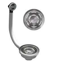 ELLECI - FLOW szűrő és túlfolyó egymedencés mosogatókhoz inox