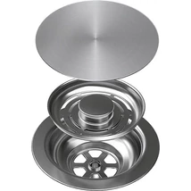 ELLECI - GHOST SYSTEM szűrőtakaró, szűrő és túlfolyó egymedencés mosogatókhoz - inox