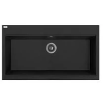LAVEO TAU 9 nagymedencés mosogató, matt fekete