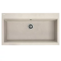 LAVEO TAU 9 nagymedencés bézs mosogató helytakarékos szifonnal