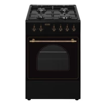 EVIDO FREE GE55A gáz tűzhely,elektromos sütő,rusztikus, 60 l,antracit/bronz,50*55cm